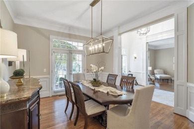 Southern-Inspired Cape Cod Estate on the 15th Hole in Gated on Alpharetta Athletic Club East in Georgia - for sale on GolfHomes.com, golf home, golf lot