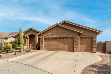 This gorgeous home welcomes you with an extended 2.5 car garage on Sunland Springs Golf Course  in Arizona - for sale on GolfHomes.com, golf home, golf lot