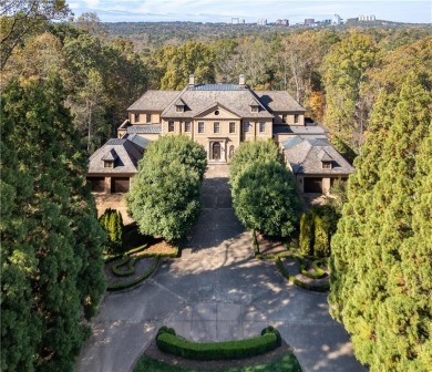 *Evergreen* Estate  is set on a ridge-top lot above the city in on Bobby Jones Golf Club in Georgia - for sale on GolfHomes.com, golf home, golf lot