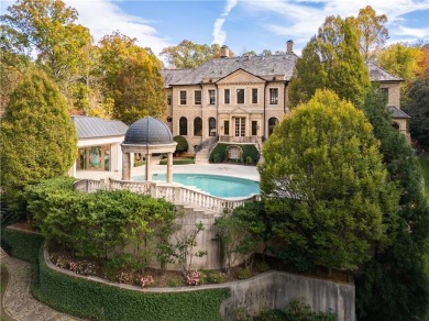 *Evergreen* Estate  is set on a ridge-top lot above the city in on Bobby Jones Golf Club in Georgia - for sale on GolfHomes.com, golf home, golf lot