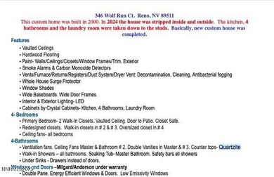 Throughout Reno, there is very little available in the way of on Wolf Run Golf Club in Nevada - for sale on GolfHomes.com, golf home, golf lot