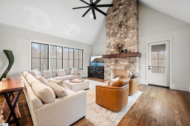 Built in 2023, this exceptional mountain retreat is nestled on a on The Cliffs at Glassy Golf and Country Club in South Carolina - for sale on GolfHomes.com, golf home, golf lot