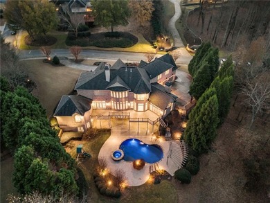 Stunning elegance overlooking the 14th green in gated White on White Columns Country Club in Georgia - for sale on GolfHomes.com, golf home, golf lot