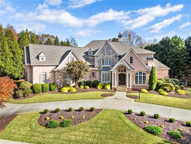 Stunning elegance overlooking the 14th green in gated White on White Columns Country Club in Georgia - for sale on GolfHomes.com, golf home, golf lot