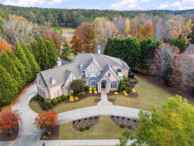 Stunning elegance overlooking the 14th green in gated White on White Columns Country Club in Georgia - for sale on GolfHomes.com, golf home, golf lot