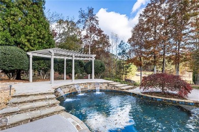 Stunning elegance overlooking the 14th green in gated White on White Columns Country Club in Georgia - for sale on GolfHomes.com, golf home, golf lot