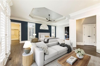 Stunning elegance overlooking the 14th green in gated White on White Columns Country Club in Georgia - for sale on GolfHomes.com, golf home, golf lot