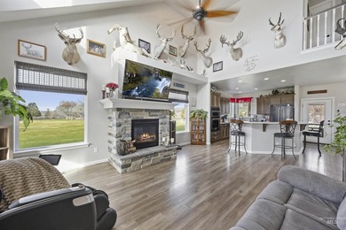 Golf course living with a massive RV garage and breathtaking on Clear Lake Country Club in Idaho - for sale on GolfHomes.com, golf home, golf lot