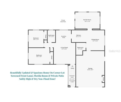 Welcome to your beautifully updated 2-bedroom, 2-bath, 2-car on Highland Lakes Executive Golf Course in Florida - for sale on GolfHomes.com, golf home, golf lot