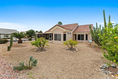 This Expanded Cameron Sits on a Large Corner Lot,Desirable Split on Desert Trails in Arizona - for sale on GolfHomes.com, golf home, golf lot