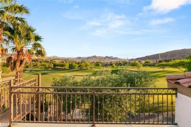 Elevated above the 4th hole in gated Sorrento at Lake Las Vegas on Reflection Bay Golf Club in Nevada - for sale on GolfHomes.com, golf home, golf lot