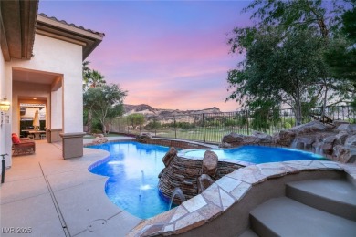 Elevated above the 4th hole in gated Sorrento at Lake Las Vegas on Reflection Bay Golf Club in Nevada - for sale on GolfHomes.com, golf home, golf lot