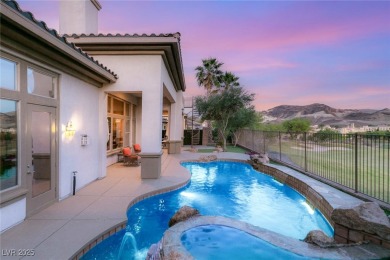 Elevated above the 4th hole in gated Sorrento at Lake Las Vegas on Reflection Bay Golf Club in Nevada - for sale on GolfHomes.com, golf home, golf lot