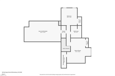 The floor plan at 180 Heritage Point offers mostly main floor on Fords Colony Country Club in Virginia - for sale on GolfHomes.com, golf home, golf lot