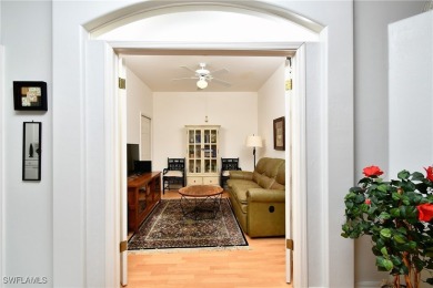 Turnkey twin villa with extended lanai overlooking the golf on Westminster Golf Club in Florida - for sale on GolfHomes.com, golf home, golf lot