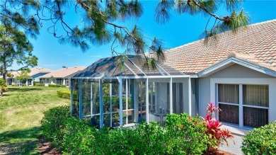 Turnkey twin villa with extended lanai overlooking the golf on Westminster Golf Club in Florida - for sale on GolfHomes.com, golf home, golf lot