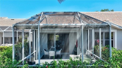 Turnkey twin villa with extended lanai overlooking the golf on Westminster Golf Club in Florida - for sale on GolfHomes.com, golf home, golf lot