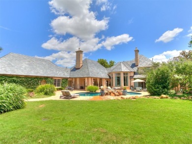 Welcome to this stately 5-bedroom, 5-bathroom custom-built home on Gaillardia Country Club in Oklahoma - for sale on GolfHomes.com, golf home, golf lot
