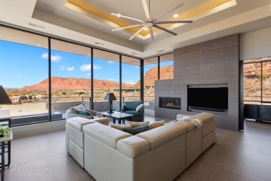 This exceptional home is a masterpiece of superior craftsmanship on Entrada at Snow Canyon in Utah - for sale on GolfHomes.com, golf home, golf lot