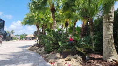 Beautiful corner pavered lot at the Motorcoach Resort of St on St. Lucie Trail Golf Club in Florida - for sale on GolfHomes.com, golf home, golf lot