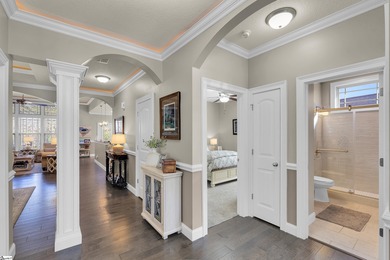 Built in 2019, this beautifully maintained craftsman-style home on Woodfin Ridge Golf Club in South Carolina - for sale on GolfHomes.com, golf home, golf lot