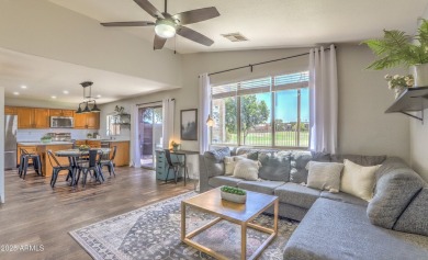Golf Course Views = Slice of Paradise! This trendy 3-bedroom, 2 on Western Skies Golf Club in Arizona - for sale on GolfHomes.com, golf home, golf lot