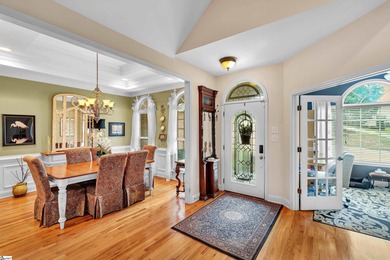 Stunning all-brick home located in the desirable Woodfin Ridge on Woodfin Ridge Golf Club in South Carolina - for sale on GolfHomes.com, golf home, golf lot