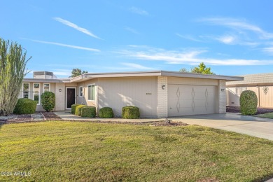 This charming 2-bedroom, 2-bathroom home spans 1,628 sqft and is on Sun City Riverview Golf Course in Arizona - for sale on GolfHomes.com, golf home, golf lot