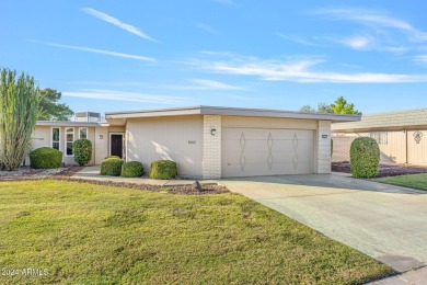 This charming 2-bedroom, 2-bathroom home spans 1,628 sqft and is on Sun City Riverview Golf Course in Arizona - for sale on GolfHomes.com, golf home, golf lot