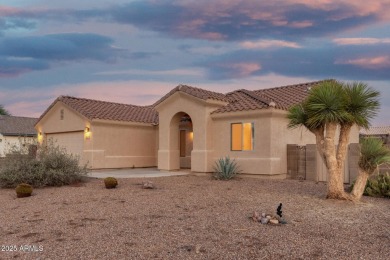 Charming Southwestern-style 3-bed, 2-bath home on a spacious on Arizona City Golf Club in Arizona - for sale on GolfHomes.com, golf home, golf lot