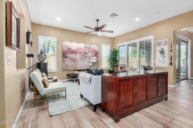 Beautiful, very well-maintained contemporary courtyard villa on Tuscany Falls At Pebble Creek in Arizona - for sale on GolfHomes.com, golf home, golf lot