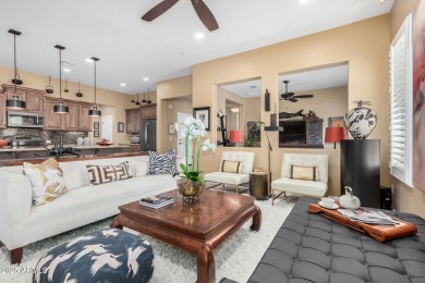 Beautiful, very well-maintained contemporary courtyard villa on Tuscany Falls At Pebble Creek in Arizona - for sale on GolfHomes.com, golf home, golf lot