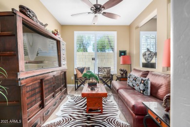 Beautiful, very well-maintained contemporary courtyard villa on Tuscany Falls At Pebble Creek in Arizona - for sale on GolfHomes.com, golf home, golf lot