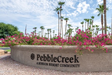 Beautiful, very well-maintained contemporary courtyard villa on Tuscany Falls At Pebble Creek in Arizona - for sale on GolfHomes.com, golf home, golf lot