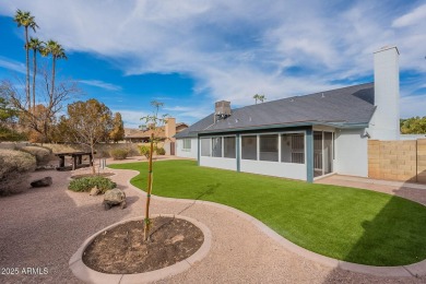 This charming Dobson Ranch home is freshly painted throughout on Dobson Ranch Municipal Golf Course in Arizona - for sale on GolfHomes.com, golf home, golf lot