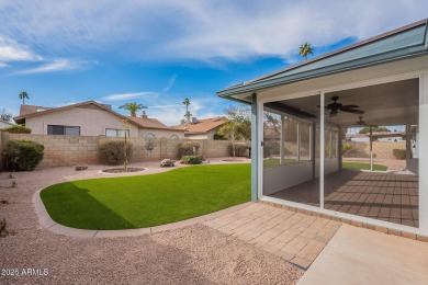 This charming Dobson Ranch home is freshly painted throughout on Dobson Ranch Municipal Golf Course in Arizona - for sale on GolfHomes.com, golf home, golf lot