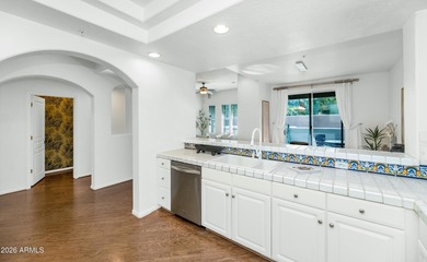 Experience effortless living in this builder's model home on Grayhawk Golf Club  in Arizona - for sale on GolfHomes.com, golf home, golf lot