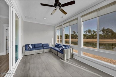Upgrades abound in this stunning, like-new residence located in on Cape Fear National At Brunswick Forest in North Carolina - for sale on GolfHomes.com, golf home, golf lot