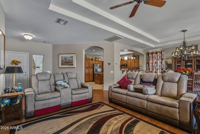 Welcome to this darling and lovingly maintained 2 bedroom, 2 on Tuscany Falls At Pebble Creek in Arizona - for sale on GolfHomes.com, golf home, golf lot