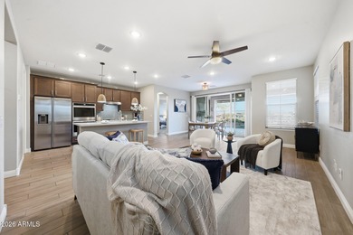 Situated on Hole 14, this beautifully upgraded home showcases on Verrado Golf Club - Victory in Arizona - for sale on GolfHomes.com, golf home, golf lot