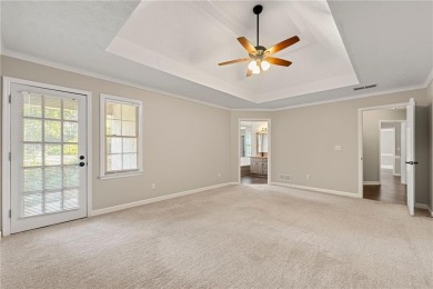 Recently renovated ranch home with, new deck and newer roof is on Honey Creek Country Club in Georgia - for sale on GolfHomes.com, golf home, golf lot