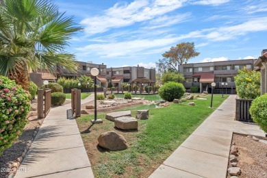 This stylish condo blends comfort and convenience with a cozy on Dobson Ranch Municipal Golf Course in Arizona - for sale on GolfHomes.com, golf home, golf lot