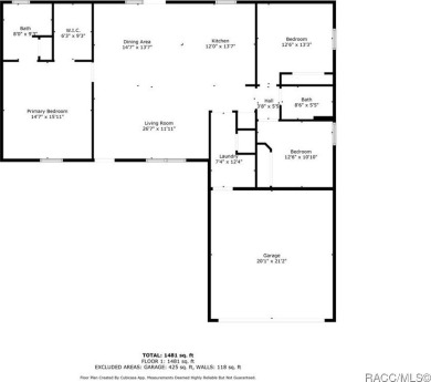 Welcome to this beautiful 3 bedroom, 2 bathroom home with a on Citrus Springs Country Club in Florida - for sale on GolfHomes.com, golf home, golf lot