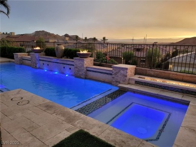 Spectacular views of The Strip, Reflection Bay Golf Course on South Shore At Lake Las Vegas in Nevada - for sale on GolfHomes.com, golf home, golf lot