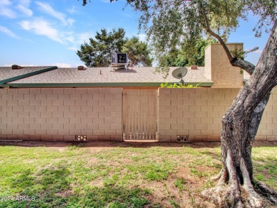 Step into this welcoming single-level townhome nestled in the on Bellaire Golf Club in Arizona - for sale on GolfHomes.com, golf home, golf lot