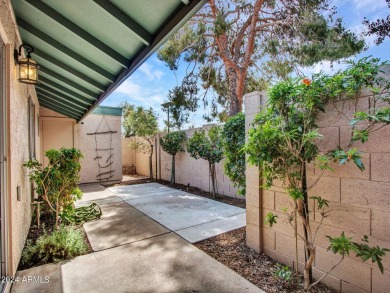Step into this welcoming single-level townhome nestled in the on Bellaire Golf Club in Arizona - for sale on GolfHomes.com, golf home, golf lot