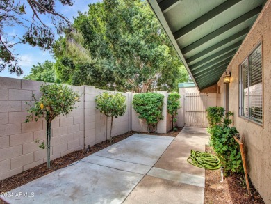 Step into this welcoming single-level townhome nestled in the on Bellaire Golf Club in Arizona - for sale on GolfHomes.com, golf home, golf lot