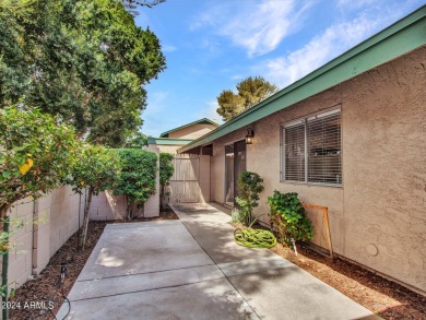Step into this welcoming single-level townhome nestled in the on Bellaire Golf Club in Arizona - for sale on GolfHomes.com, golf home, golf lot
