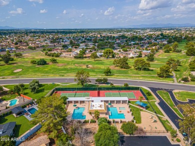 Step into this welcoming single-level townhome nestled in the on Bellaire Golf Club in Arizona - for sale on GolfHomes.com, golf home, golf lot