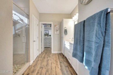 Welcome to a rare and beautifully upgraded single-level home in on Encanterra Country Club in Arizona - for sale on GolfHomes.com, golf home, golf lot
